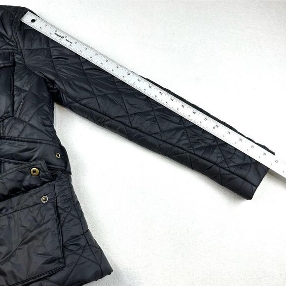 Lauren Ralph Lauren Navy Blue Quilted Puffer Belted Jacket Women’s Petite XS - Picture 9 of 10